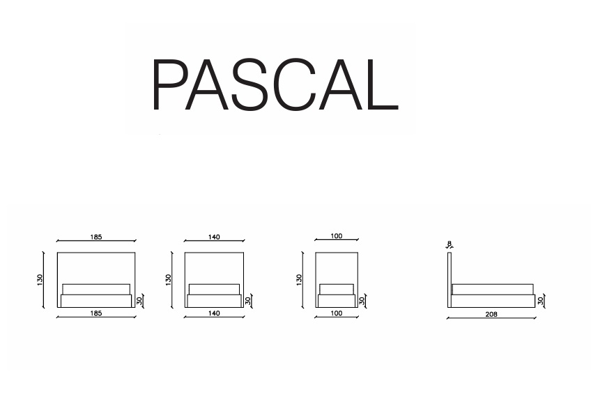 PASCAL LETTO SIZES